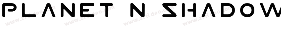 Planet N Shadow Italic字体转换